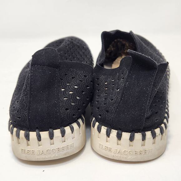 Ilse Jacobsen Women Tulip Black Leather Slip On Comfort Shoe Flat Size 36 US 5.5 - Picture 6 of 9